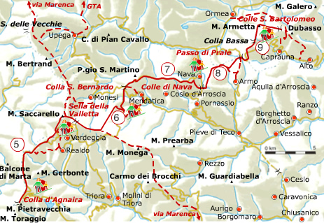 Alpi Liguri - passeggiate ed escursioni