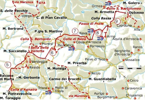 Alpi Liguri - mezzi di trasporto